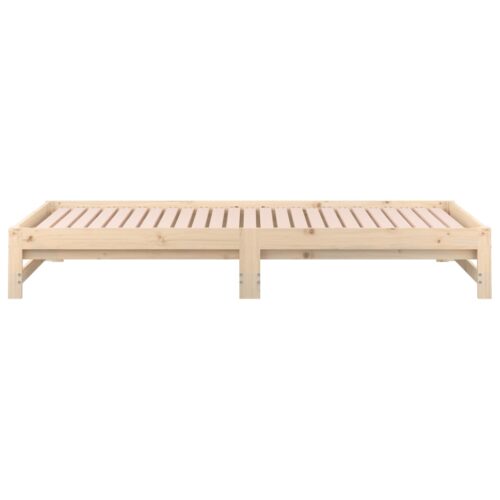 Pull-out Day Bed 2x(90x190)cm Solid Wood Pine - Image 10
