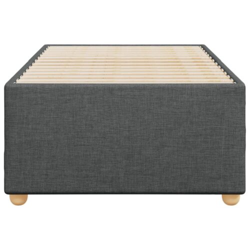 Bed Frame Dark Grey 90x190cm Fabric - Image 4
