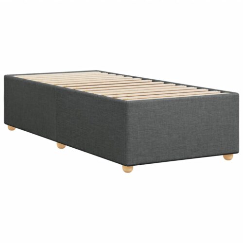 Bed Frame Dark Grey 90x190cm Fabric - Image 6
