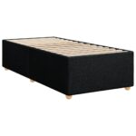Bed Frame Black 90x190cm Fabric