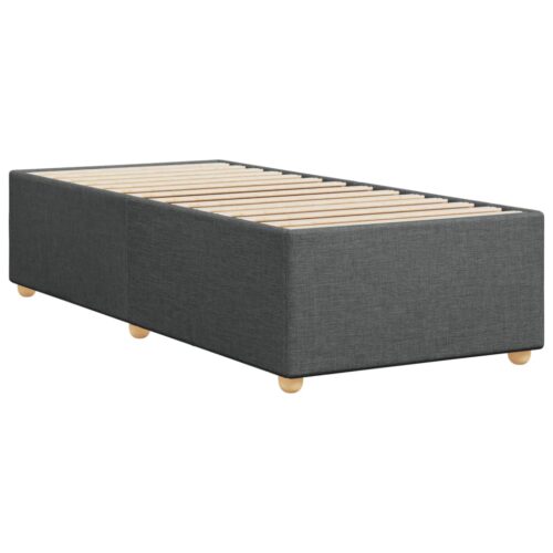 Bed Frame Dark Grey 90x190cm Fabric - Image 6