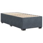 Bed Frame Dark Grey 90x190cm Velvet