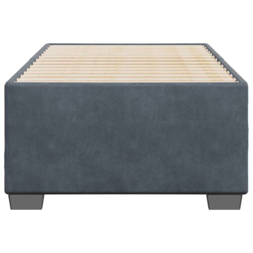 Bed Frame Dark Grey 90x190cm Velvet - Image 4