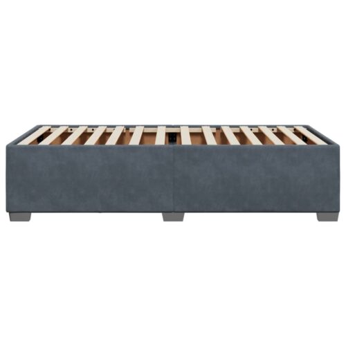 Bed Frame Dark Grey 90x190cm Velvet - Image 5