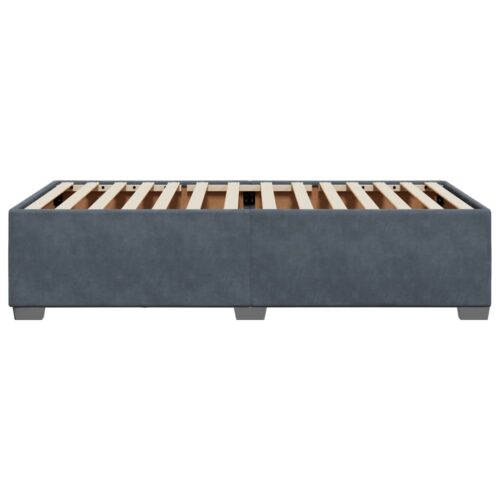 Bed Frame Dark Grey 90x190cm Velvet - Image 5