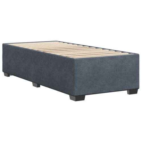 Bed Frame Dark Grey 90x190cm Velvet - Image 6