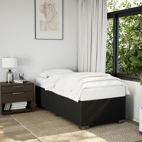 Bed Frame Black 90x190cm Fabric - Image 10
