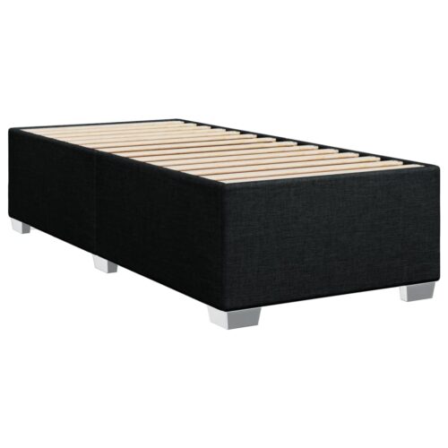 Bed Frame Black 90x190cm Fabric