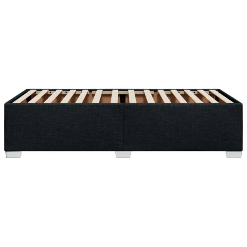 Bed Frame Black 90x190cm Fabric - Image 5