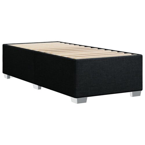 Bed Frame Black 90x190cm Fabric - Image 6