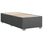 Bed Frame Dark Grey 90x190cm Fabric
