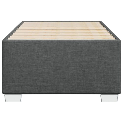 Bed Frame Dark Grey 90x190cm Fabric - Image 4