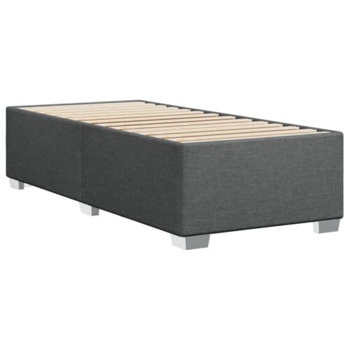 Bed Frame Dark Grey 90x190cm Fabric - Image 6
