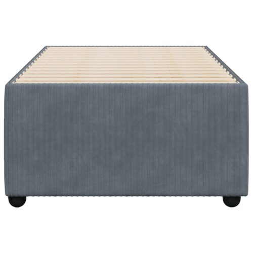 Bed Frame Dark Grey 90x190cm Velvet - Image 4