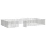 Free Range Animal Enclosure 24-Panel 54x60cm Galvanised Iron