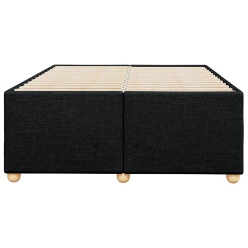 Bed Frame Black Double Fabric - Image 4