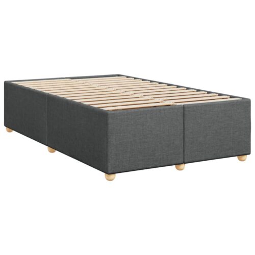 Bed Frame Dark Grey Double Fabric - Image 3