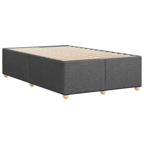 Bed Frame Dark Grey Double Fabric - Image 6