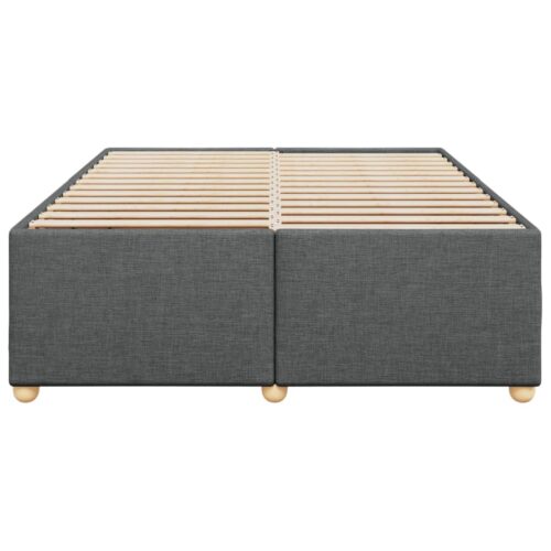 Bed Frame Dark Grey Queen Fabric - Image 4