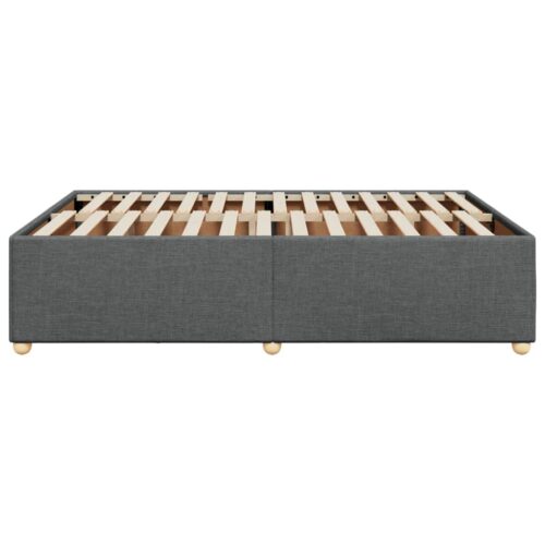 Bed Frame Dark Grey Queen Fabric - Image 5