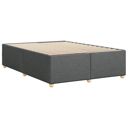Bed Frame Dark Grey Queen Fabric - Image 6