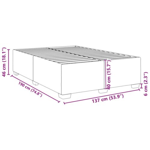 Bed Frame Black Double Fabric - Image 9