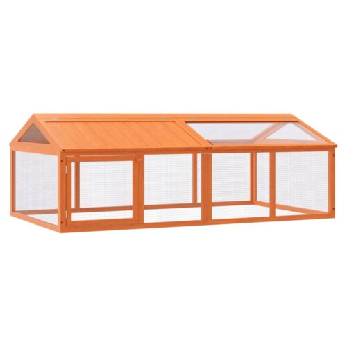 Run Box Brown 200x112.5x74cm Solid Pine Wood