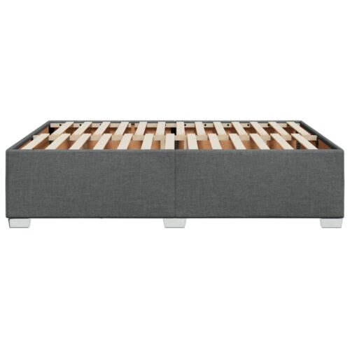 Bed Frame Dark Grey Queen Fabric - Image 5