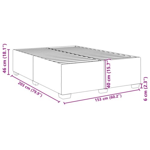 Bed Frame Dark Grey Queen Fabric - Image 9