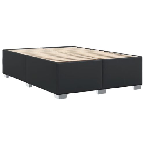Bed Frame Black Queen Faux Leather - Image 6