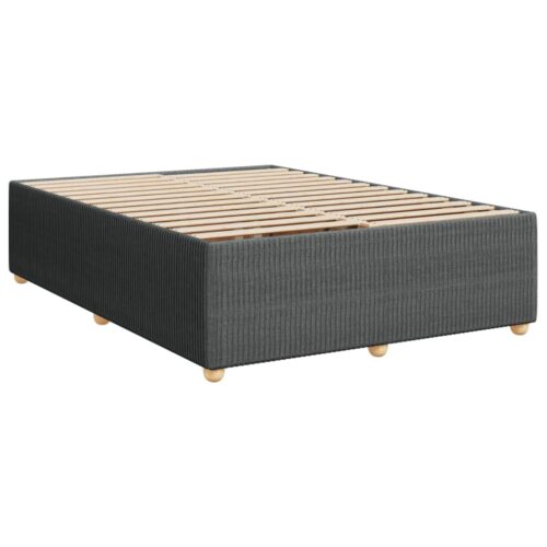 Bed Frame Dark Grey Queen Fabric - Image 3