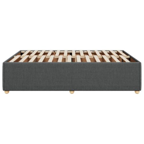 Bed Frame Dark Grey Queen Fabric - Image 5