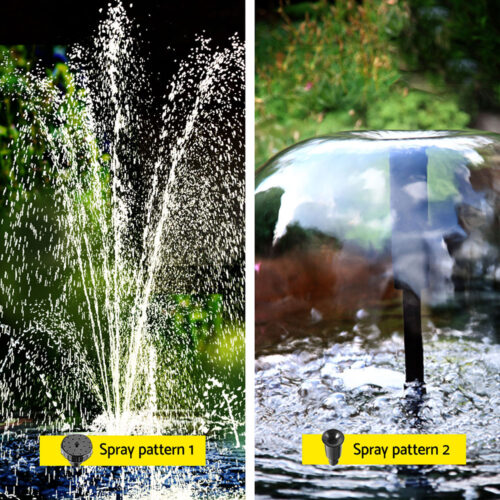 Gardeon Solar Submersible Water Pond Fountain Pump with Filter Box 4.6FT 470L/H - Image 4
