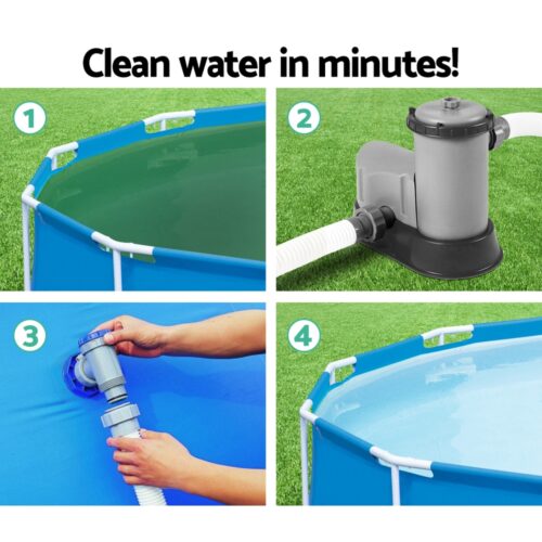 Bestway Pool Pump Cartridge Filter 1500GPH 5678L/H Flowclear Filters Cleaner - Image 4