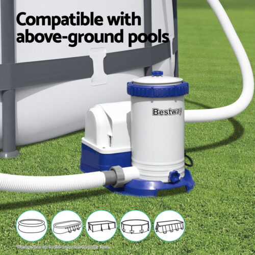 Bestway Pool Pump Cartridge Filter 2500GPH 9463L/H Flowclear Filters Cleaner - Image 4