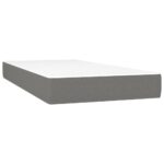 Pocket Spring Bed Mattress Dark Grey 90x190x20cm Fabric