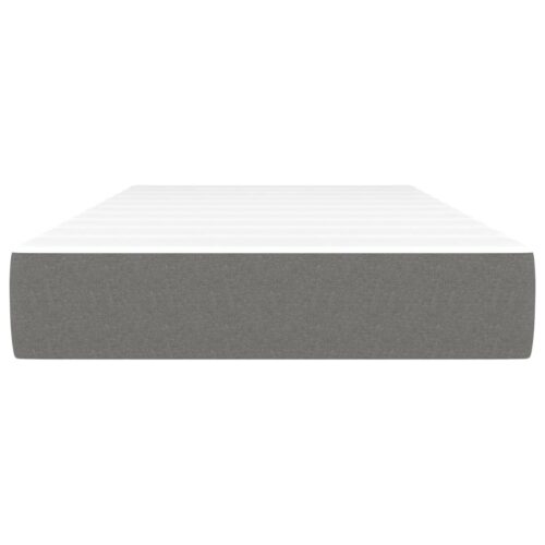 Pocket Spring Bed Mattress Dark Grey 90x190x20cm Fabric - Image 3