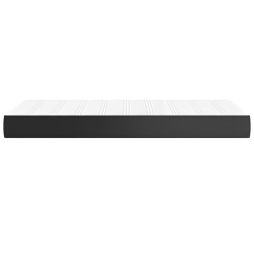 Pocket Spring Bed Mattress Black 90x190x20cm Faux Leather - Image 4