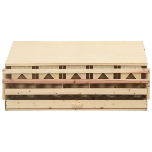 Chicken Laying Nest 5 Compartments 117x33x54cm Solid Pine Wood - Image 2