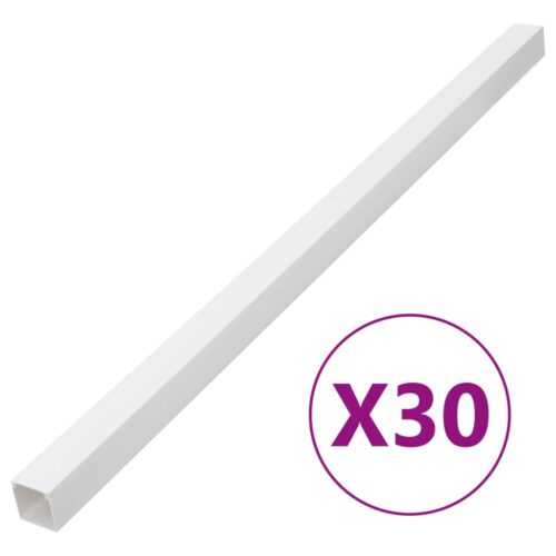 Cable Trunking 60x40mm 30m PVC Cord Cover Ducting Management