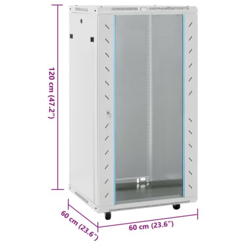 22U Network Cabinet 19" IP20 Grey 60x60x120cm - Image 8
