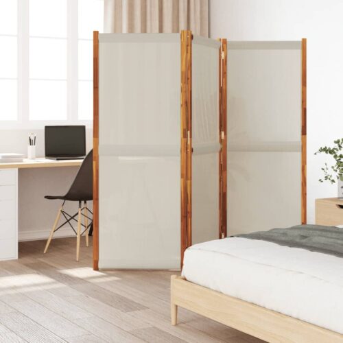 3-Panel Room Divider Light Grey 210x180cm - Image 9