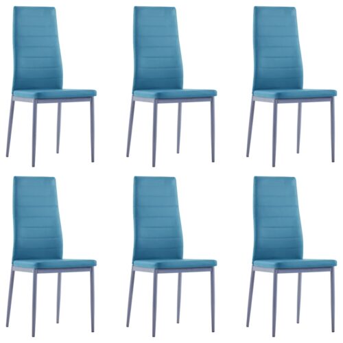 Seven-Piece Dining Set Blue - Image 6