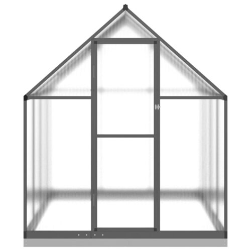 Greenhouse with Base Frame Anthracite 224x169x202cm Aluminium - Image 3