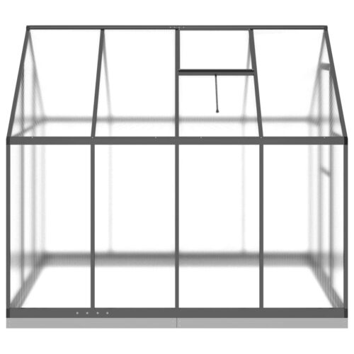 Greenhouse with Base Frame Anthracite 224x169x202cm Aluminium - Image 4