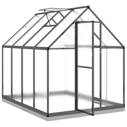 Greenhouse with Base Frame Anthracite 224x169x202cm Aluminium - Image 6
