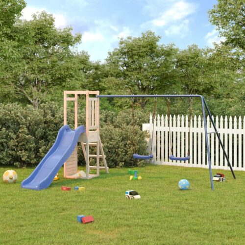 Outdoor Playset Solid Wood Pine - Image 13