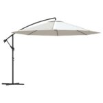 Cantilever Umbrella 3.5m Sand White
