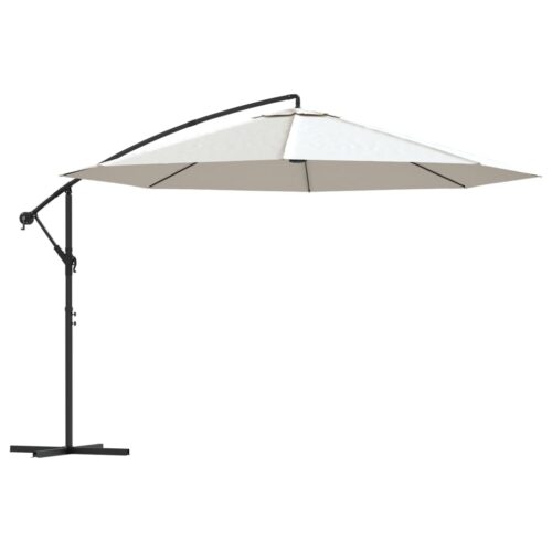 Cantilever Umbrella 3.5m Sand White