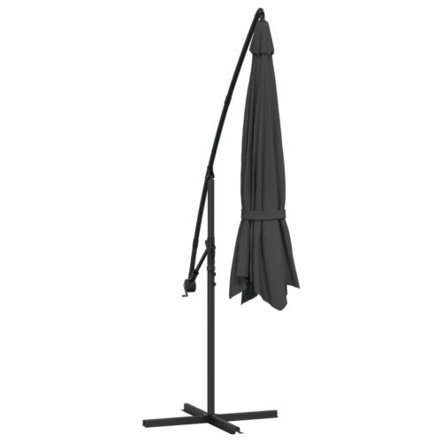 Cantilever Umbrella with Aluminium Pole 350cm Anthracite - Image 6
